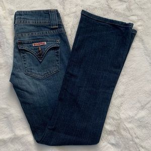 HUDSON FIT AND FLARE JEANS